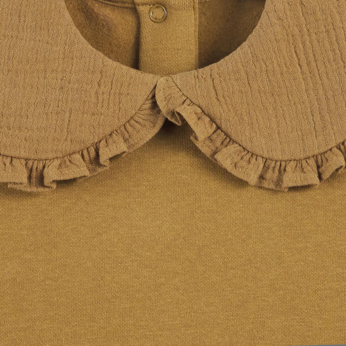 La Redoute Collections  Robe molleton avec col claudine gaze de coton 