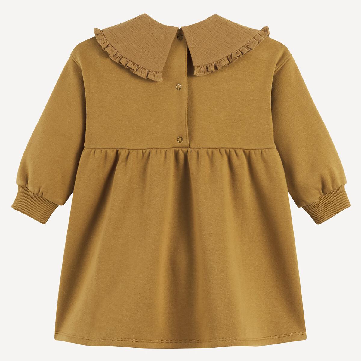 La Redoute Collections  Robe molleton avec col claudine gaze de coton 