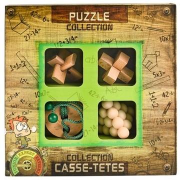 4er-Set Holz-Gehirnpuzzles Junior