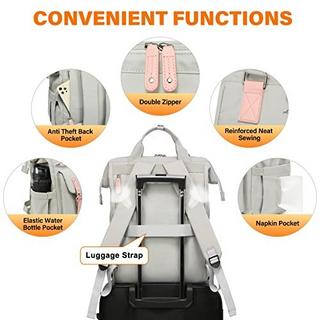 Only-bags.store  Laptop Rucksack, 15.6 Zoll Schulrucksack Teen mit Datenkabeltasche & USB-Ladeanschluss, 