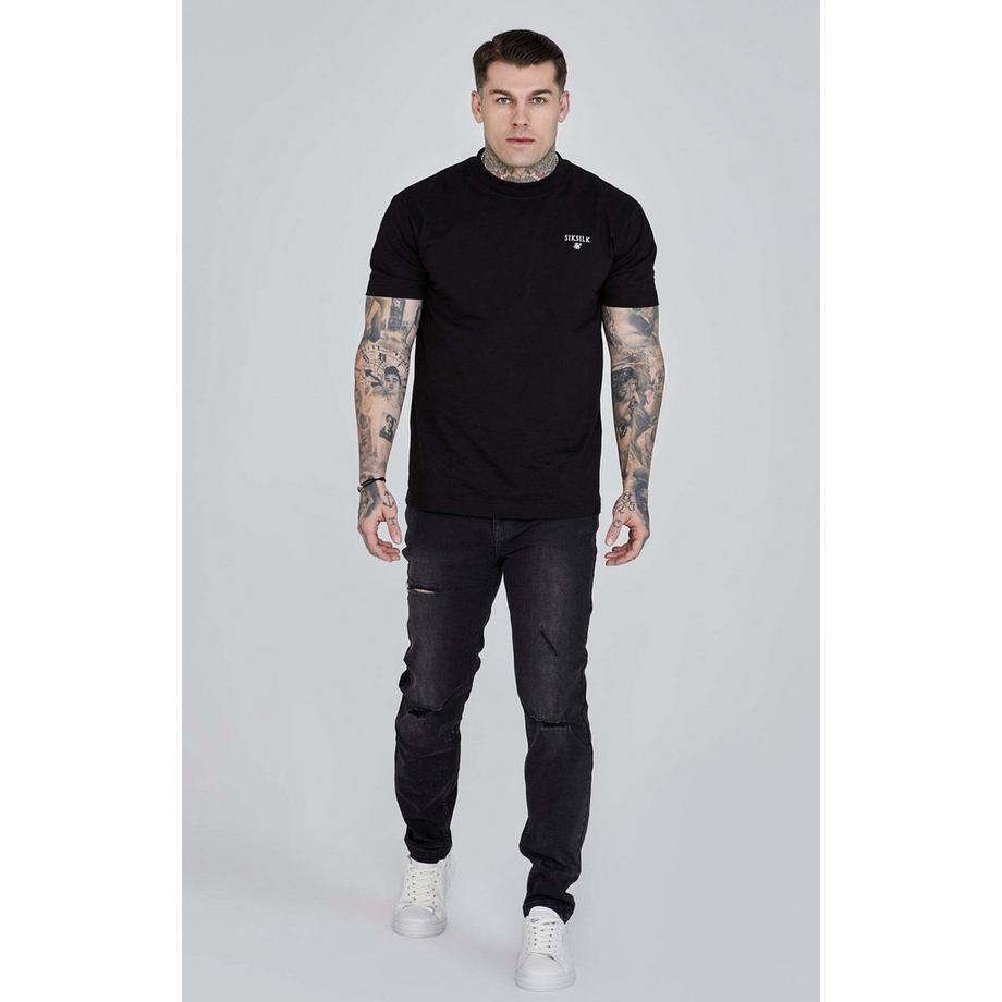 Sik Silk Distressed Slim Fit Jeans  