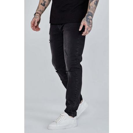 Sik Silk Distressed Slim Fit Jeans  