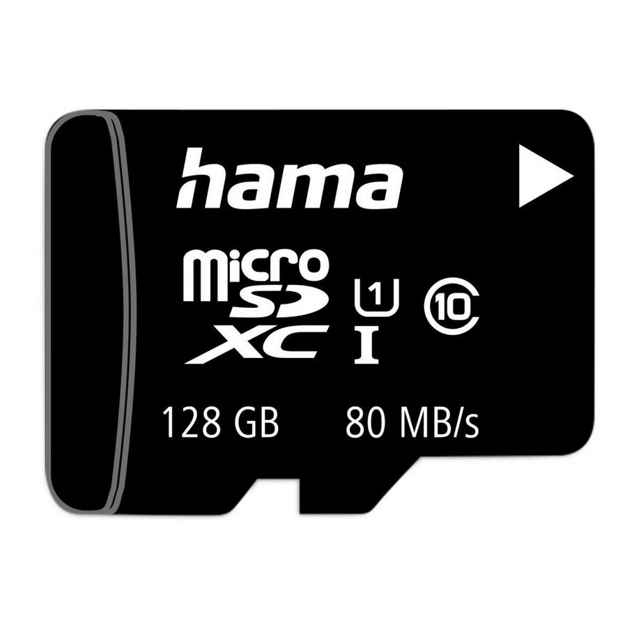 hama  microSDXC 128GB Class 10 UHS-I 80MB/s 