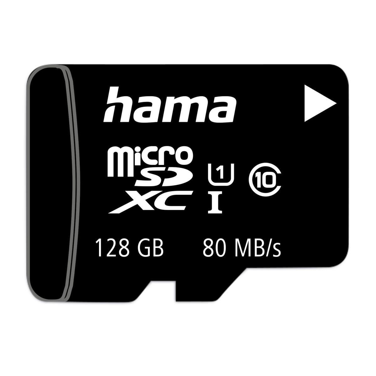 hama  microSDXC 128GB Class 10 UHS-I 80MB/s 