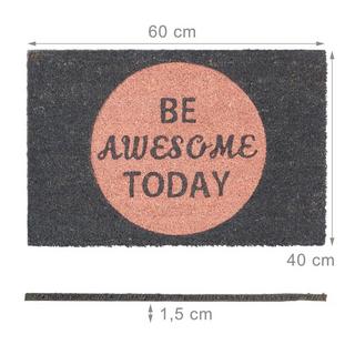 B2X Zerbino in fibra di cocco "Be awesome today"  