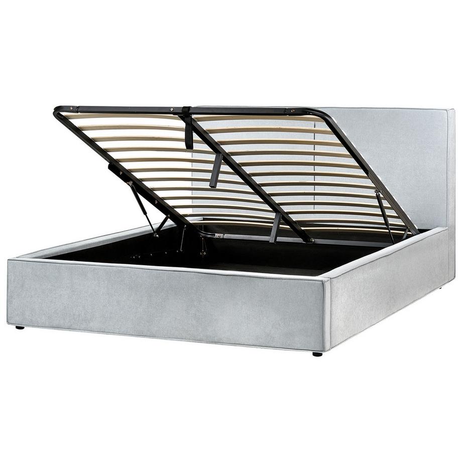 Beliani Lit ottoman en Tissu Moderne MOISSAC  