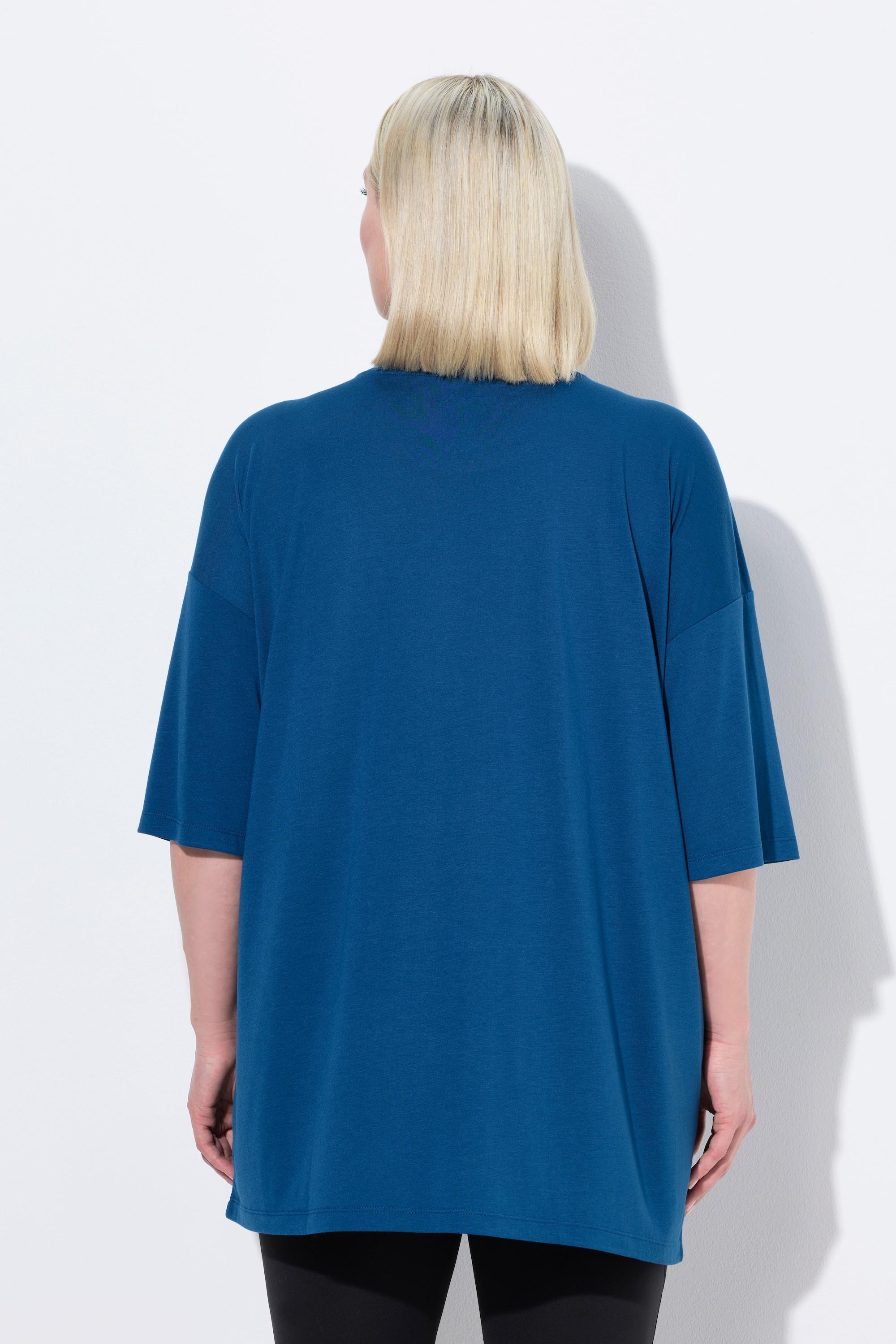 Ulla Popken  Longshirt, antibakteriell, Oversized, Rundhals, Halbarm 