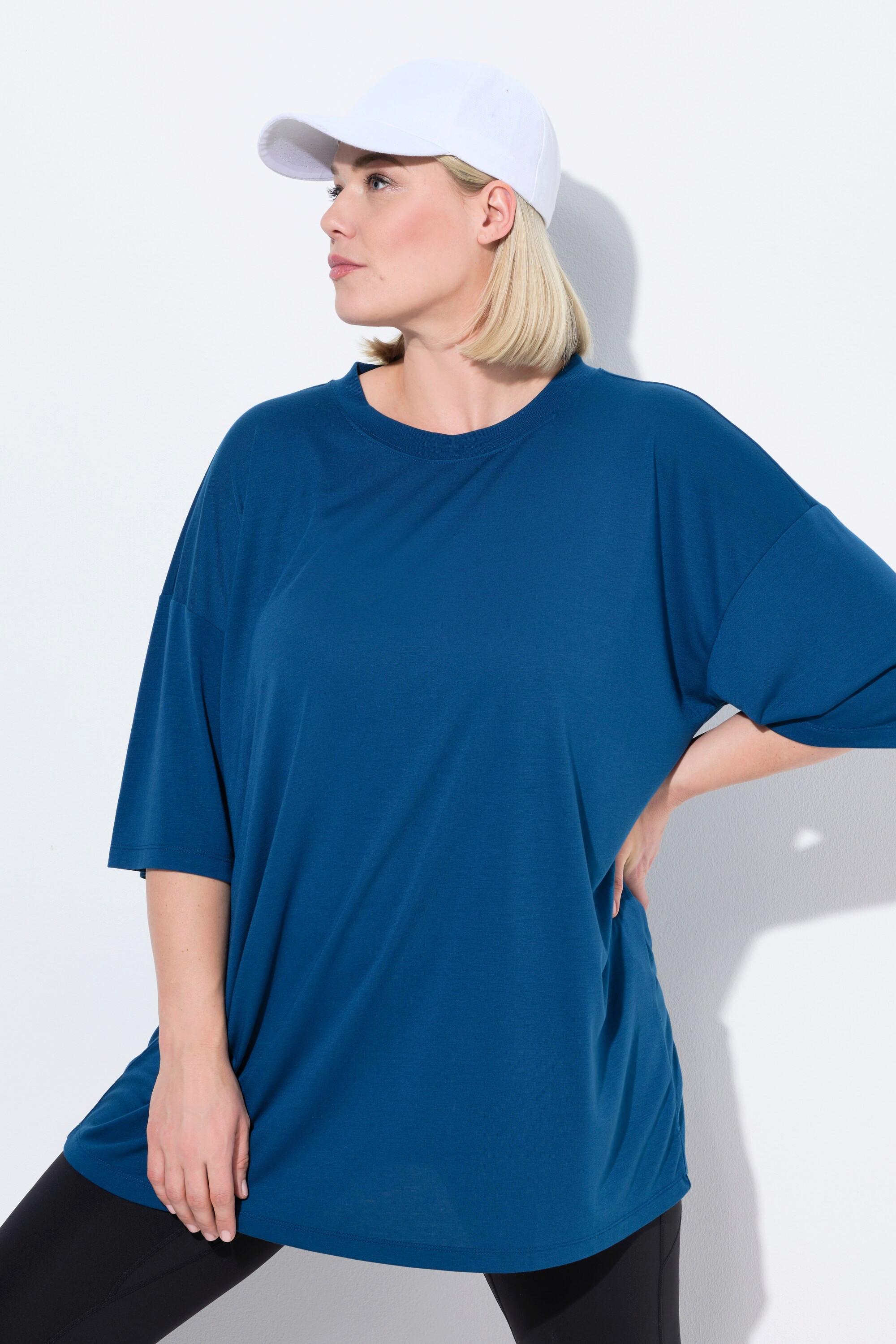 Ulla Popken  Longshirt, antibakteriell, Oversized, Rundhals, Halbarm 