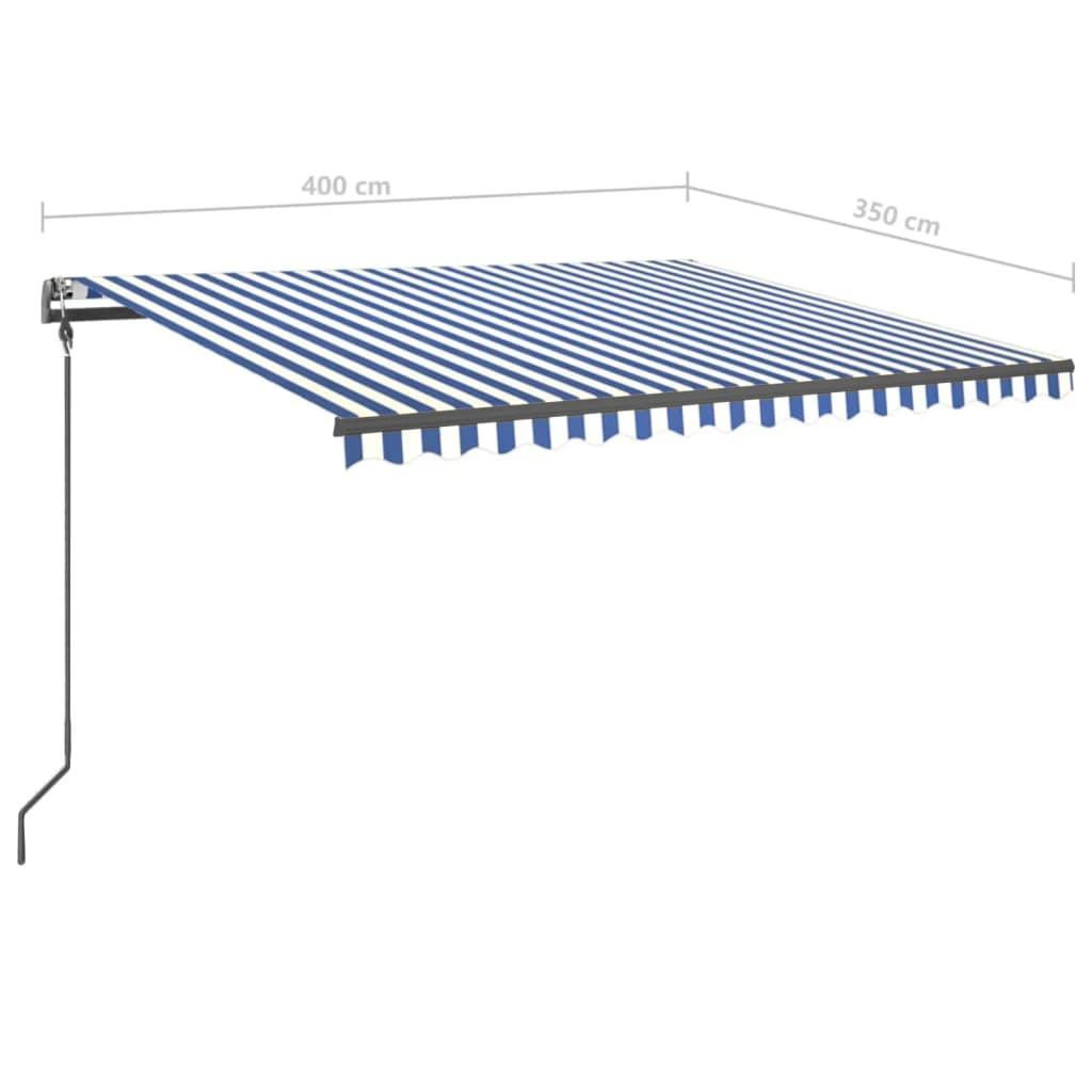 VidaXL Auvent rétractable tissu  