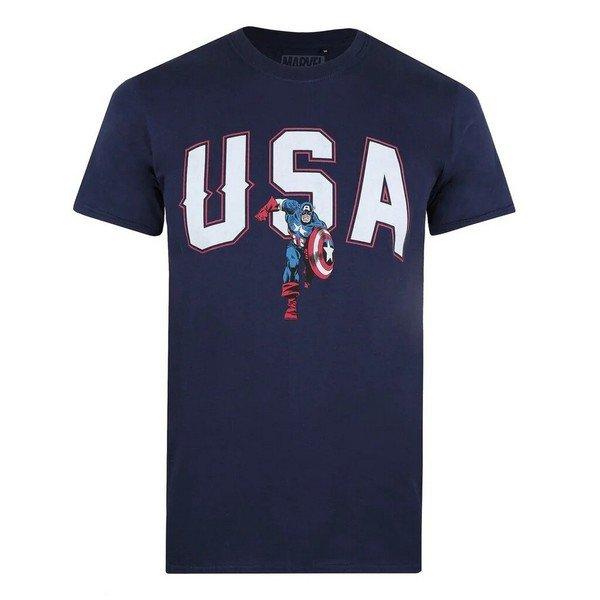 Image of Usa Tshirt Herren Marine S