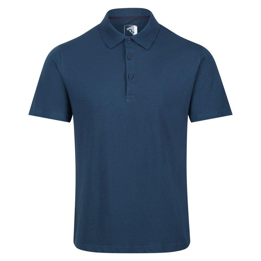 Image of Poloshirt Sinton Leicht, Kurzärmlig Herren Blau Denim XXL