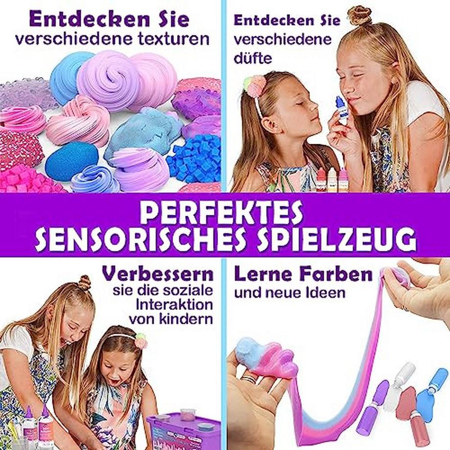 Activity-board  Einhornschleim-Set zum Selbermachen - Schleim-Set Ideal - Für Glitzer-, Fluffy-, Wolken- und Schaumschleim 