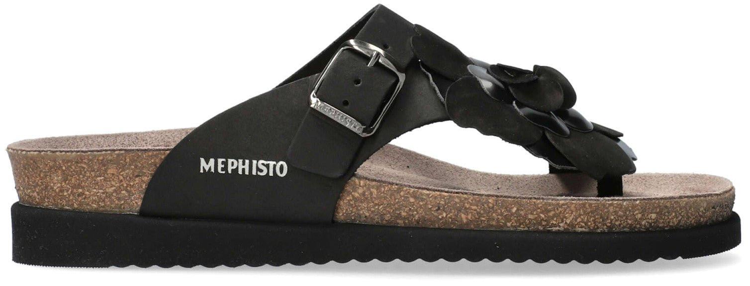 Image of Helen Flower - Nubuk Sandale Damen Schwarz 36