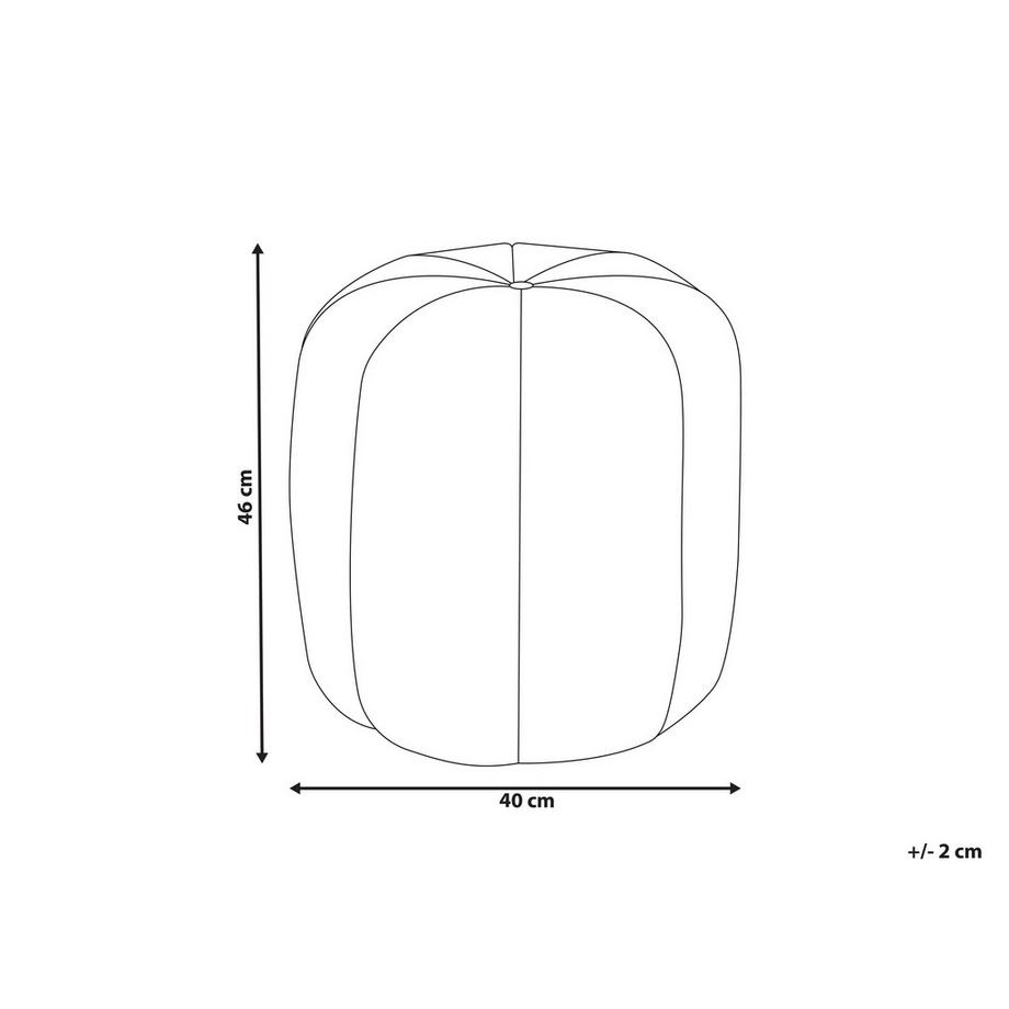 Beliani Pouf Glamour SELBY  