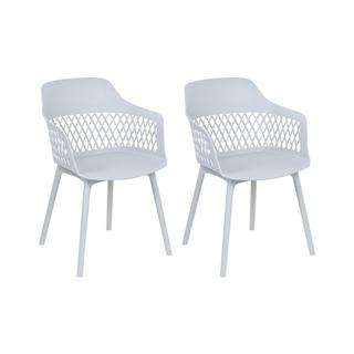 Beliani Lot de 2 chaises en Polypropylène Scandinave ALMIRA  