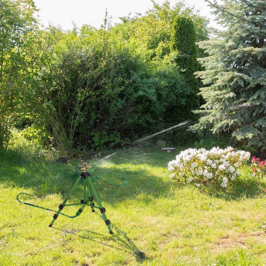 B2X  Grüner Sprinkler mit Metallständer 