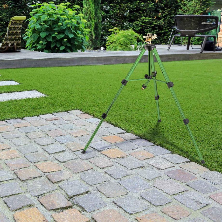 B2X  Grüner Sprinkler mit Metallständer 