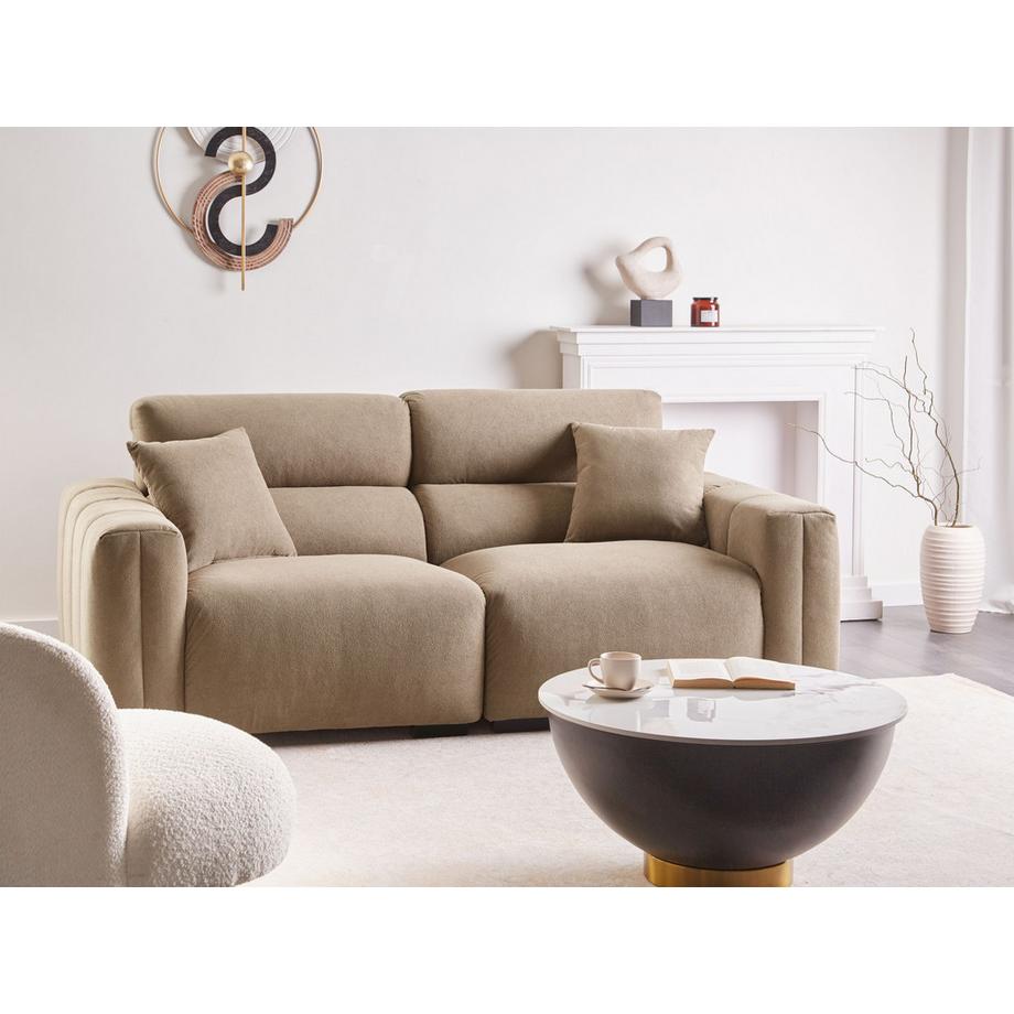 Beliani 3 Sitzer Sofa aus Stoff  FAUSKAN  