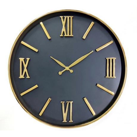 mutoni Orologio da parete Dune nero oro 60  