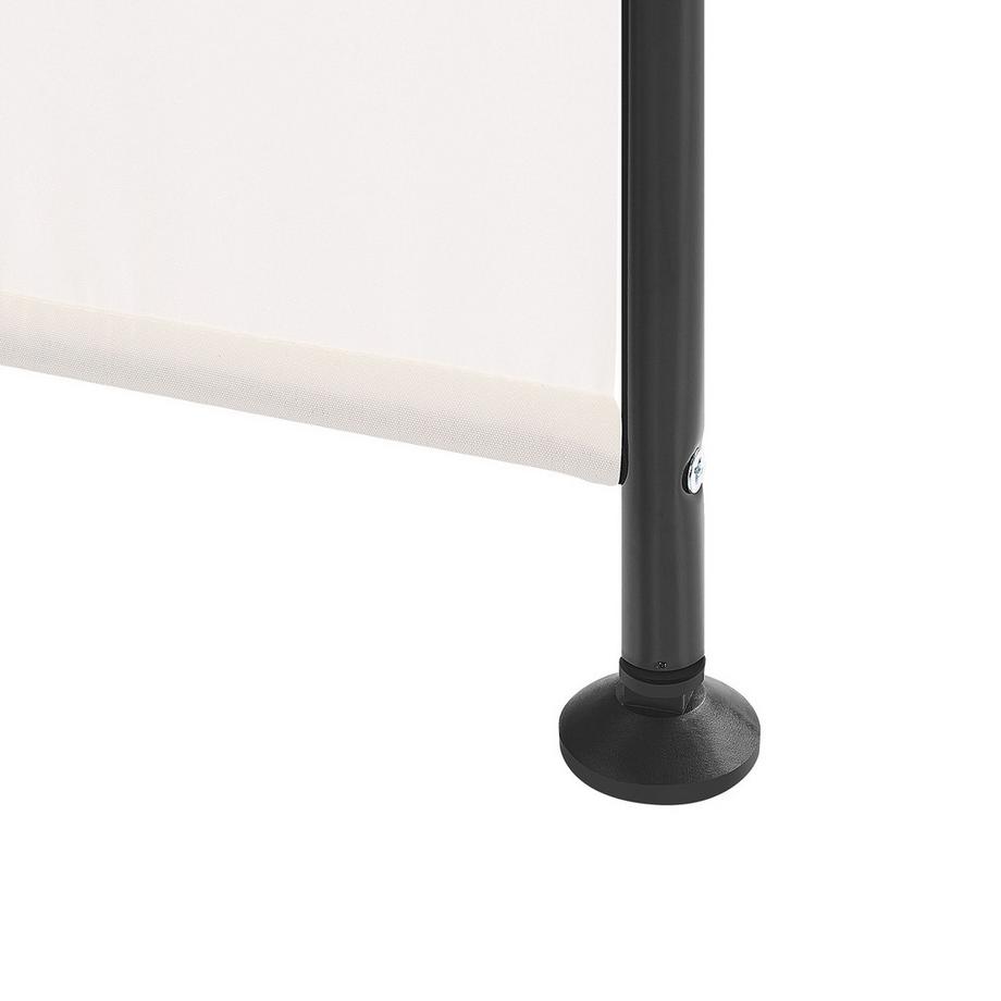Beliani Séparateur de pièce à 3 panneaux en Tissu  NARNI  