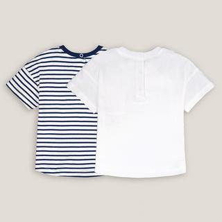 La Redoute Collections  Lot de 2 t-shirts manches courtes 