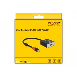 DeLock  DeLOCK Adaptateur actif mini DisplayPort 1.4 à HDMI 4K 60 Hz (HDR) 