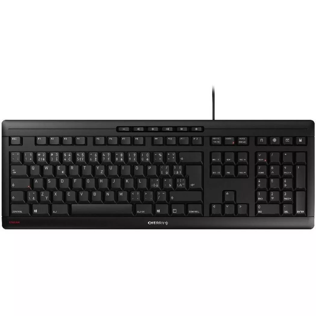 Cherry STREAM - Tastatur - Englisch - Schwarz