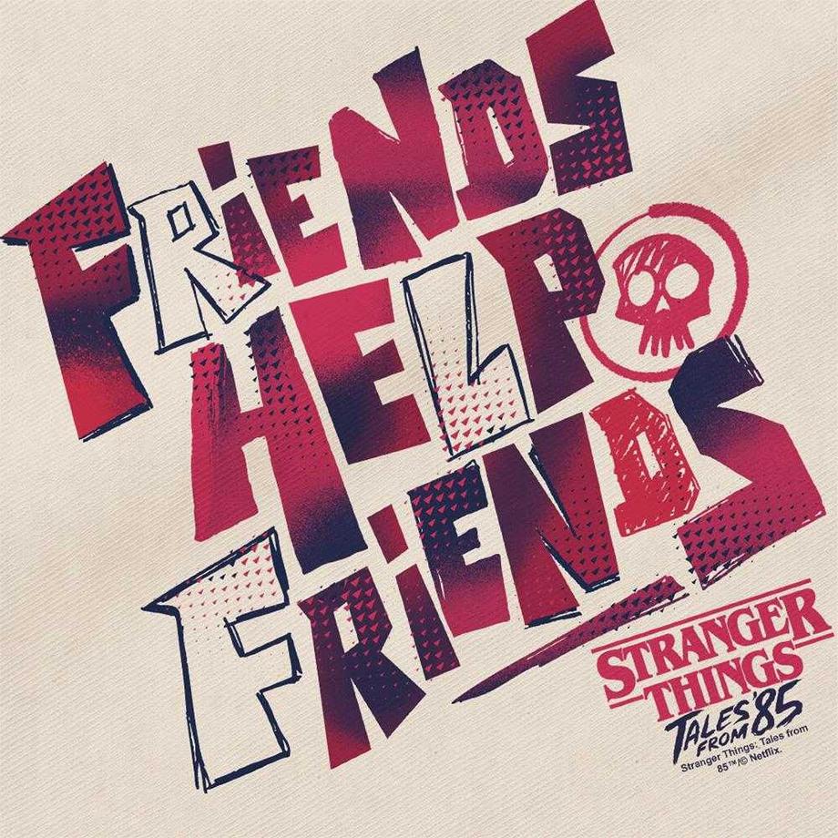 Stranger Things Borsa A Tracolla Friends Help Friends  