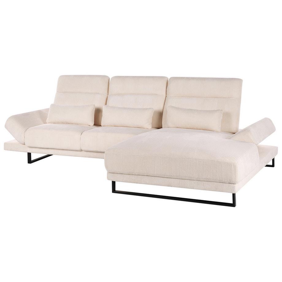 Beliani Ecksofa aus Cord  IKAST  
