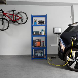 B2X Blaues stabiles Regal mit 5 Ebenen  