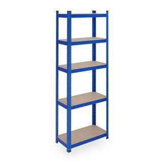 B2X Blaues stabiles Regal mit 5 Ebenen  