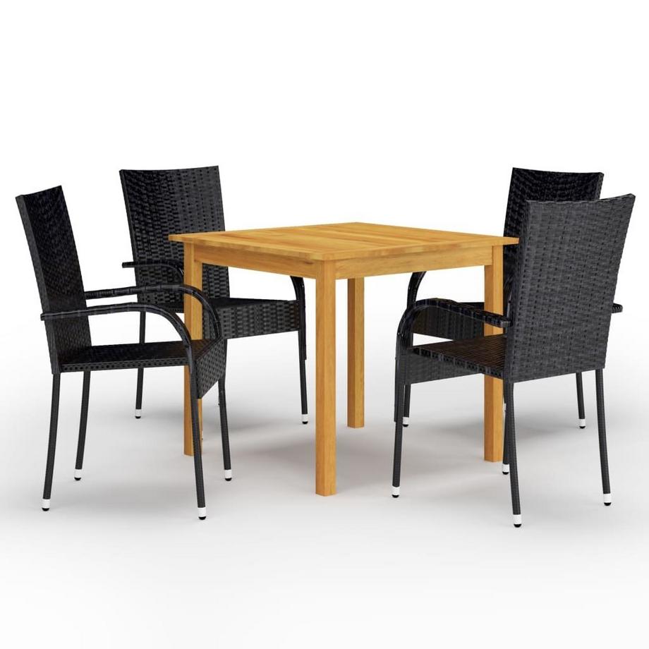 Ensemble à manger bois d'acacia