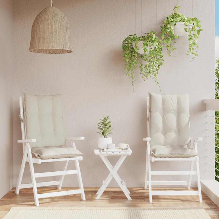 VidaXL cuscino per sedia con schienale alto Tessuto  