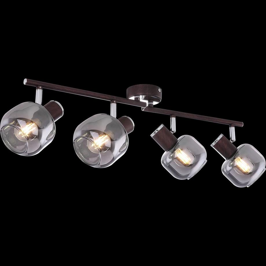 mutoni Spot en métal Pallo, couleur bronze 4xE14  