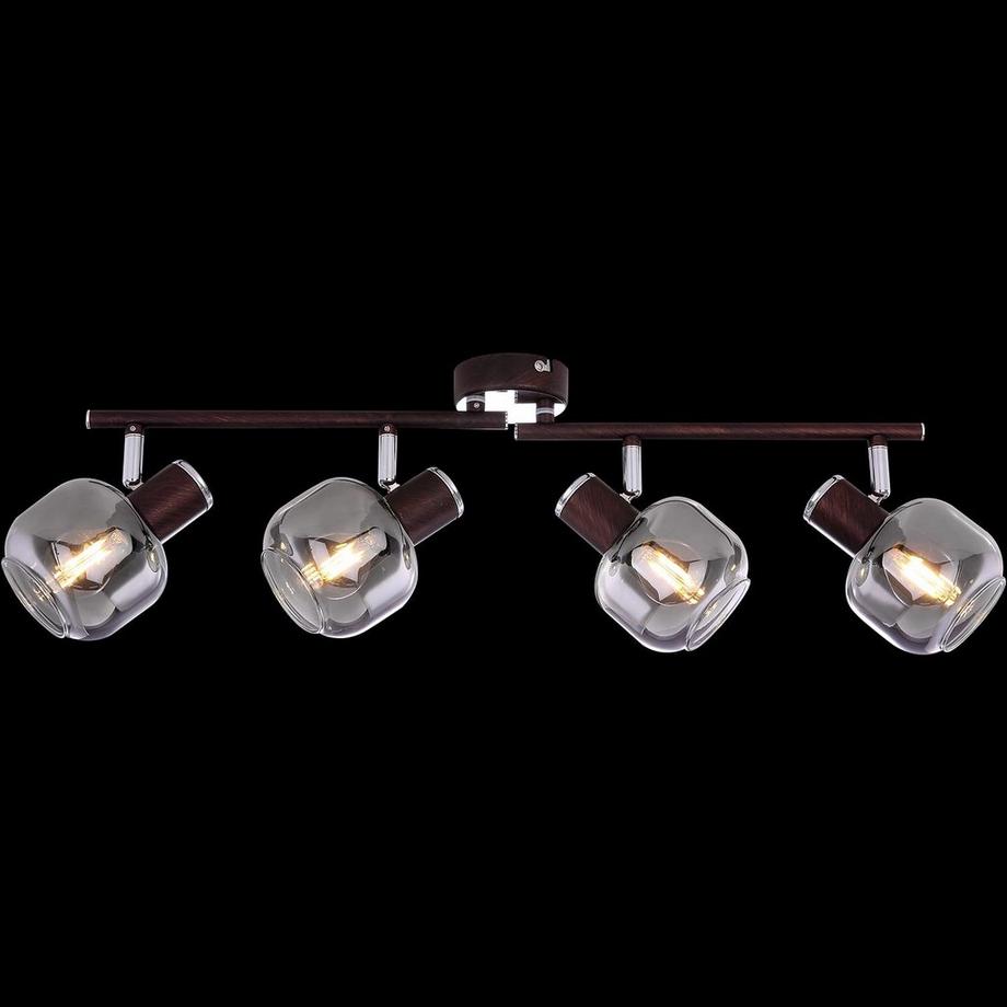 mutoni Spot en métal Pallo, couleur bronze 4xE14  