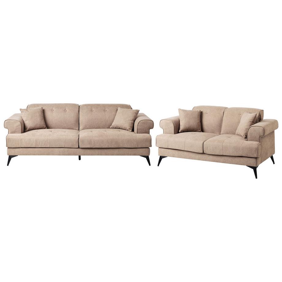 Wohnzimmer Set aus Stoff  SKIVE
