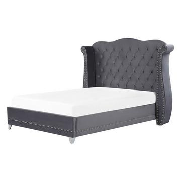 Letto con rete a doghe en Velluto Glamour AYETTE