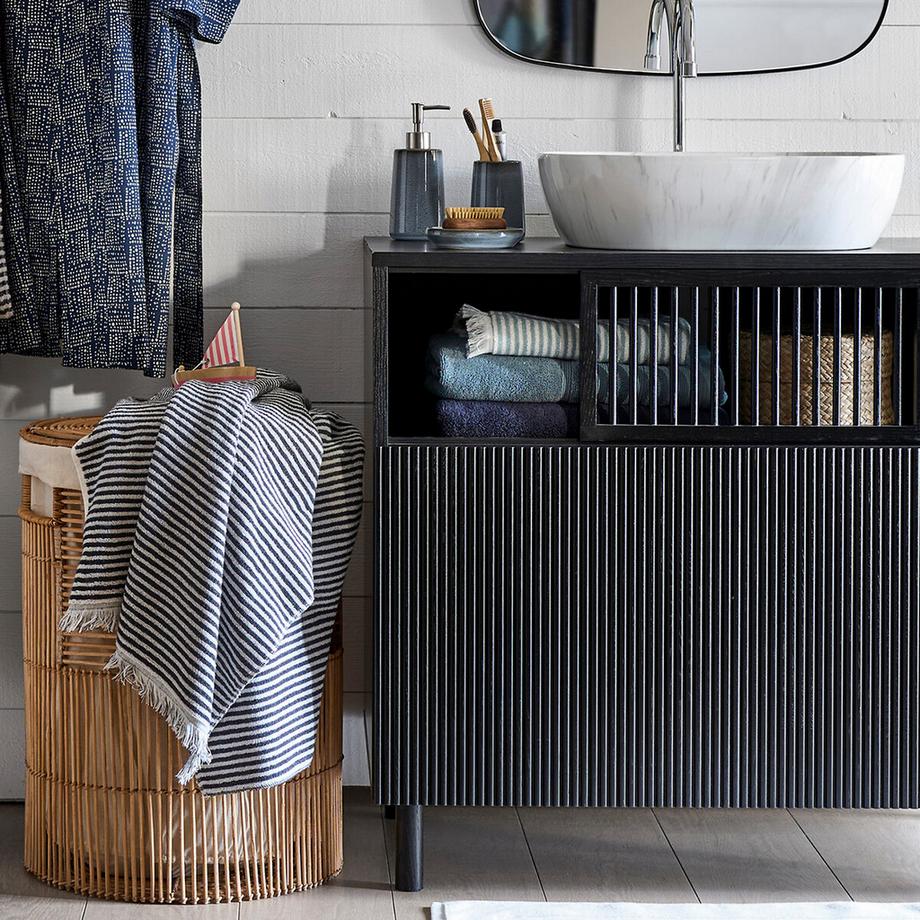 La Redoute Intérieurs Drap de bain éponge rayée Malo  