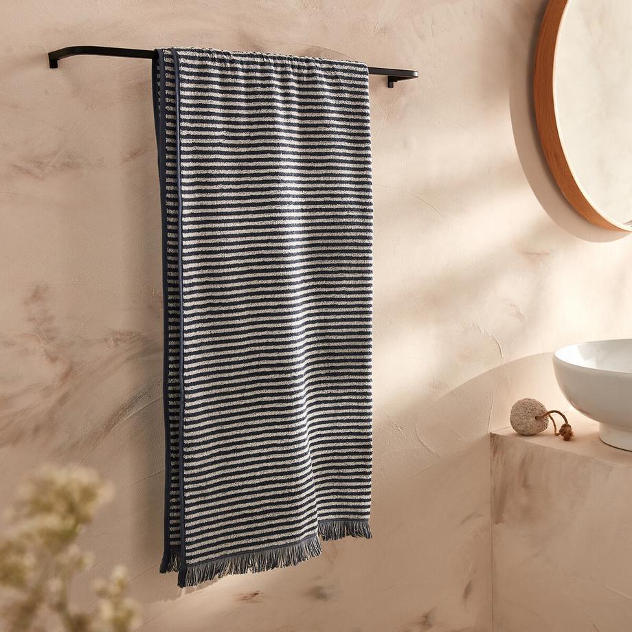 La Redoute Intérieurs Drap de bain éponge rayée Malo  