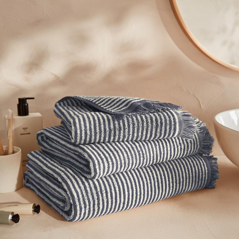 La Redoute Intérieurs Drap de bain éponge rayée Malo  