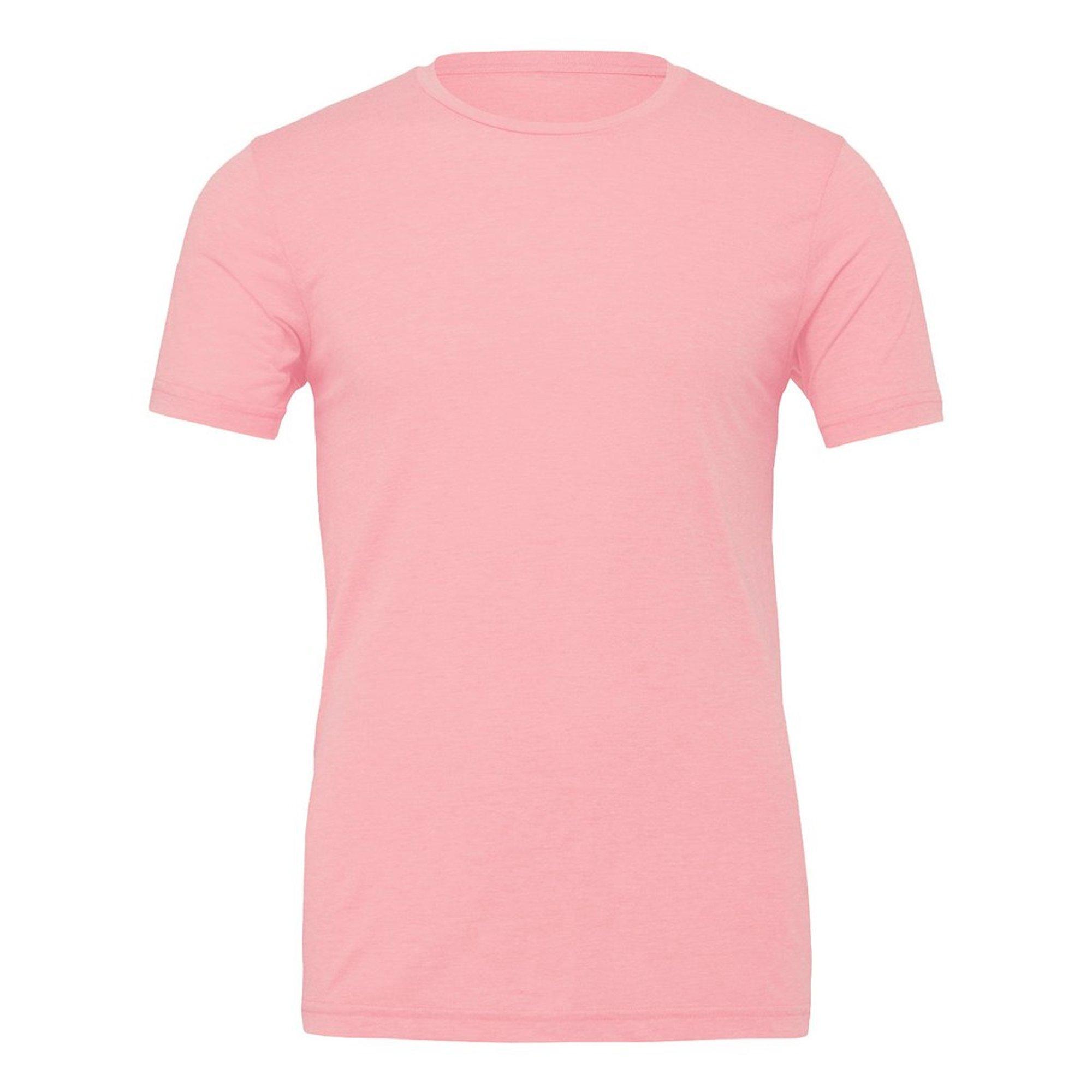 Image of Canvas Jersey Tshirt, Kurzarm Herren Pink XXL