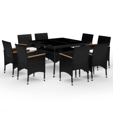 VidaXL set da pranzo Polirattan  