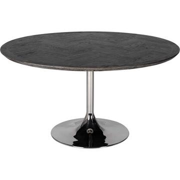 Table à manger Blackbone noir argent 140