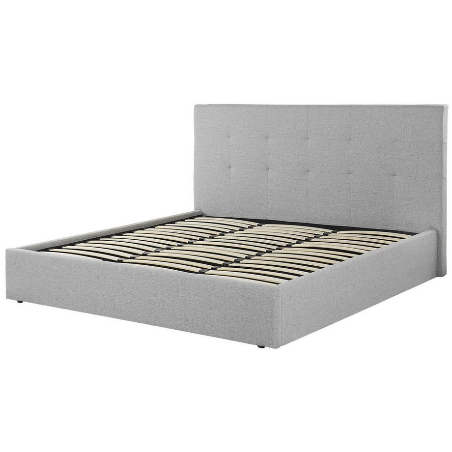 Beliani Letto contenitore en Tessuto Moderno LORIENT  