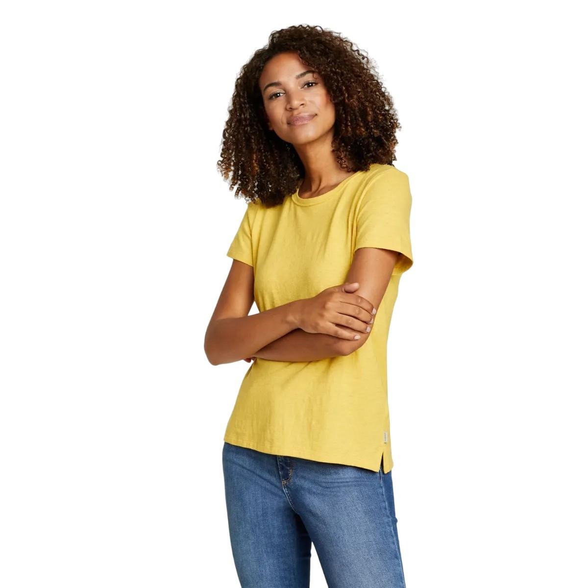 Image of Hemplify Tshirt Kurzärmlig Damen Gelbgold XXL
