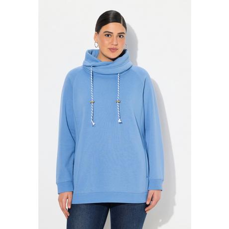 Ulla Popken  Sweatshirt, weiter Stehkragen, Taschen, Raglan-Langarm 