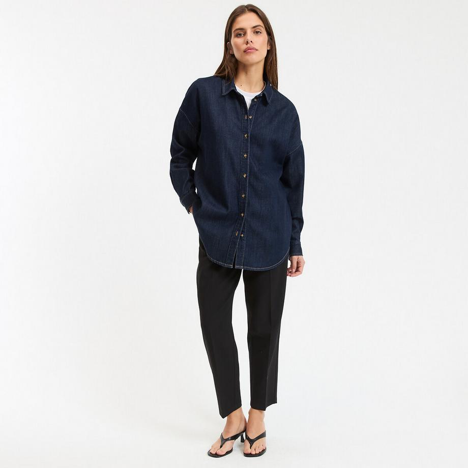 La Redoute Collections Denim Hemd Boyfriend Fit  