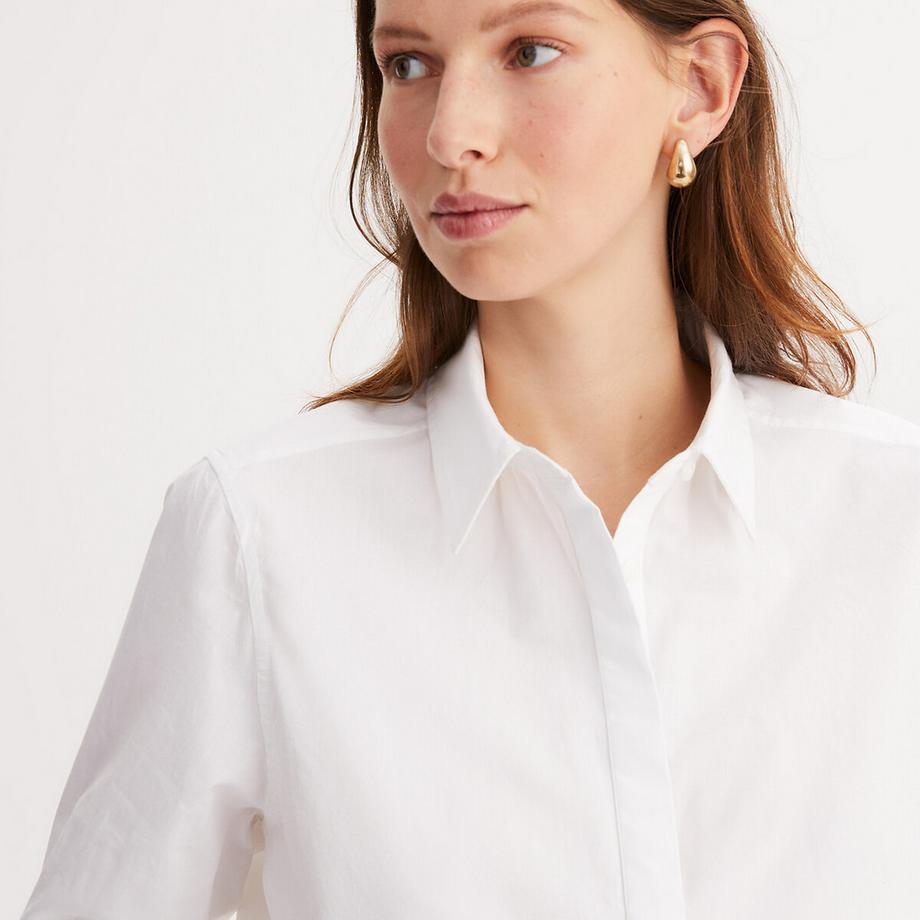 La Redoute Collections Polo Kragen Langarmhemd  