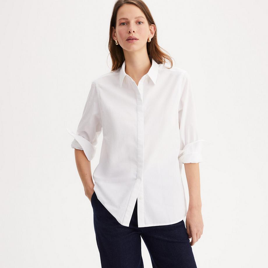 La Redoute Collections Polo Kragen Langarmhemd  