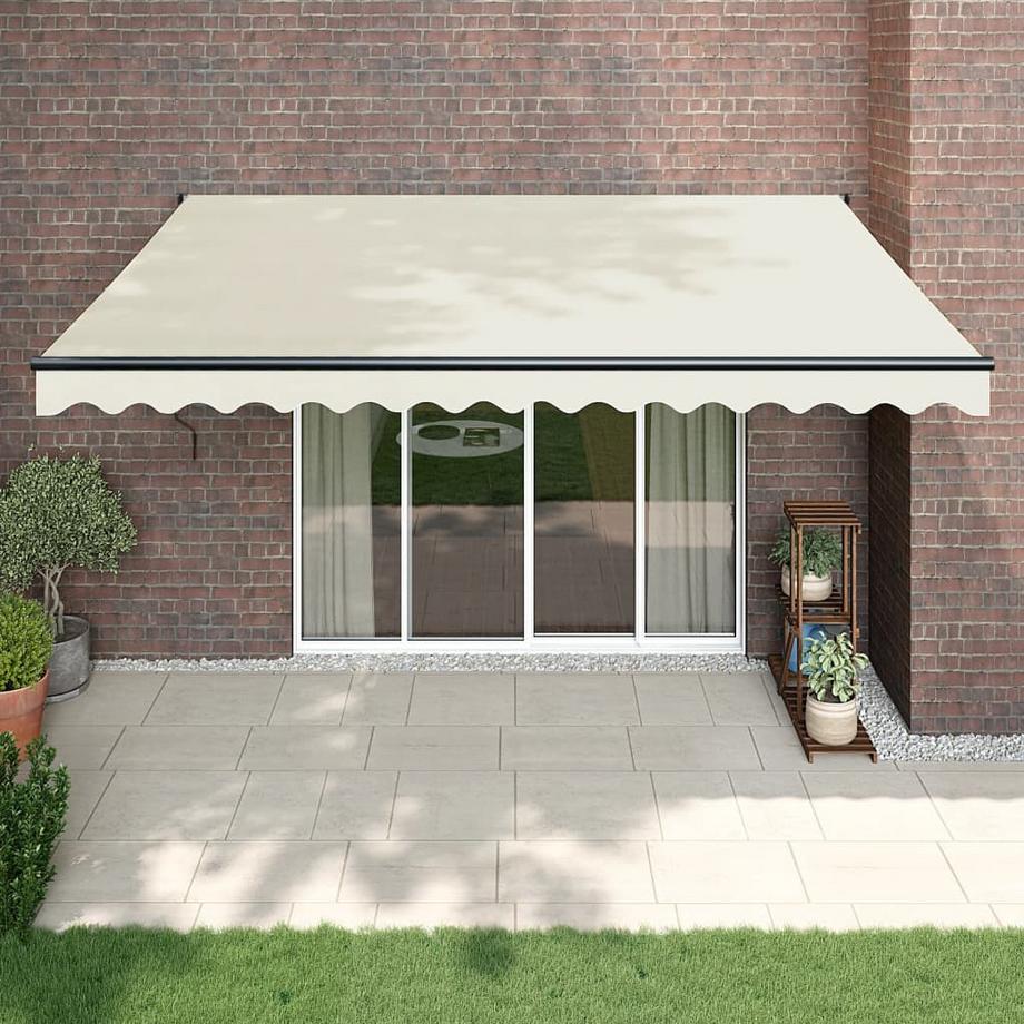 VidaXL Auvent rétractable tissu  